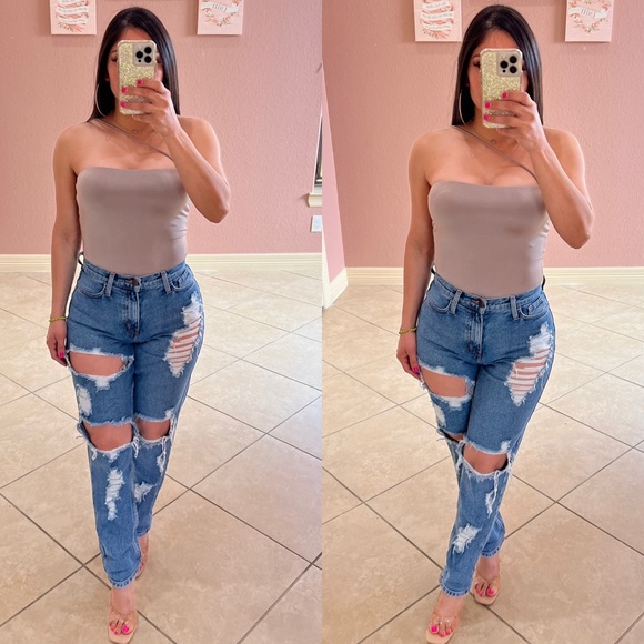 Berlin’s Boutique Tops - MIRIAM one Strap Bodysuit -light mud